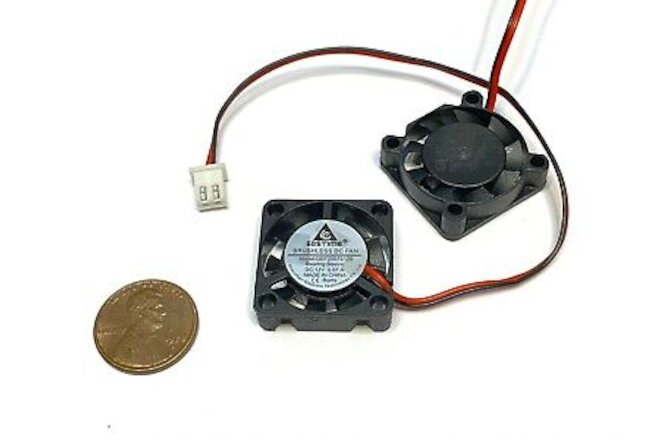 2 GDT mini Cooler 12V 2pin 2510 25x25x10mm DC Cooling Fan micro brushless wd c7