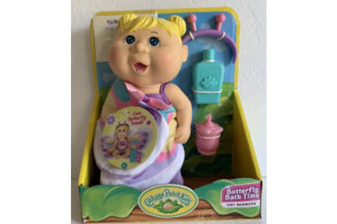 Cabbage Patch Kids NEW 9" Butterfly Bath Time Blue Eye Blonde Girl Doll