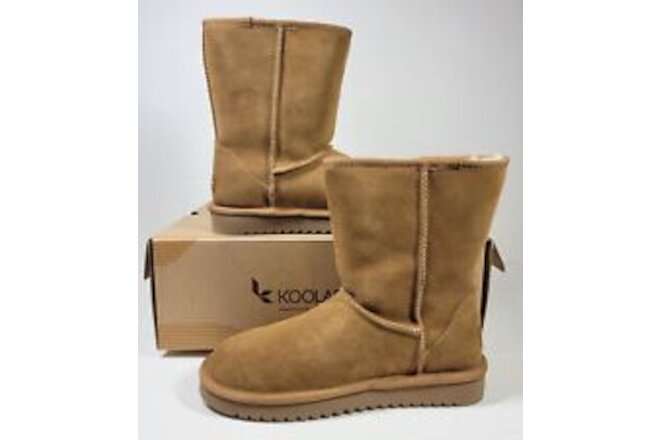 Koolaburra by UGG Koola Short Chestnut Suede Winter Boots Women's US 5 1017090