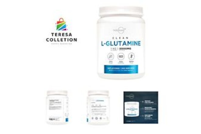 5X Strength L Glutamine Powder 5000mg | 1KG 6-Month Supply Pure L-Glutamine S...