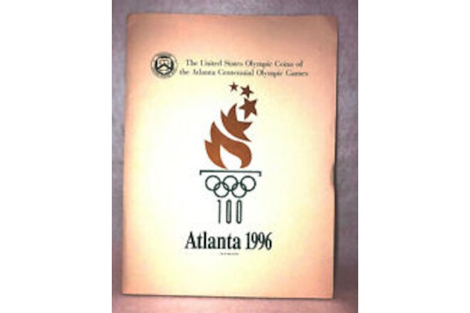 K146 XXVI OLYMPIAD ATLANTA 1996 - US MINT PRESS PACKET OF THE 1996 OLYMPIC COINS