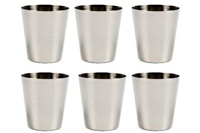 Stainless Steel Shot Glass, 2 Ounce - Set of 6