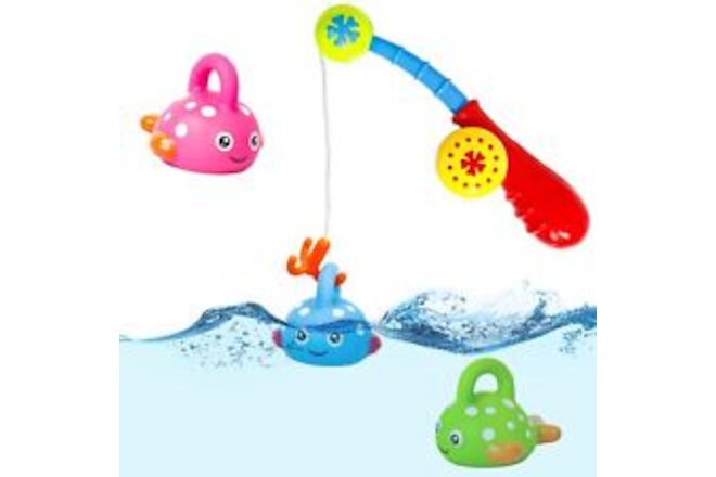 Baby Bath Toys for Kids Ages 1-3 Fishing Games Mold Free Bathtub Toys for Tod...