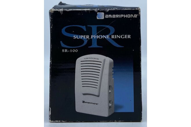 Ameriphone SR-100 Super Phone Ringer-Super Loud Ringing-95db-Adjustable Vol B29