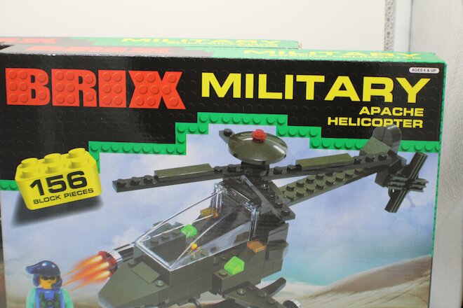 Brix Military Apache Helicopter Building Set of 2
