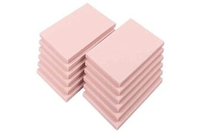 12 Pcs 4" x 6" Pink Rubber Carving Blocks Linoleum Block Stamp Making Kit for