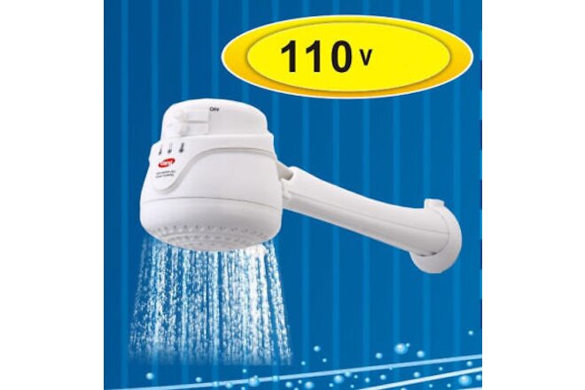 Electric Shower Head Tankless Water Heater , Instant Hot Water 110V - FREE ARM !