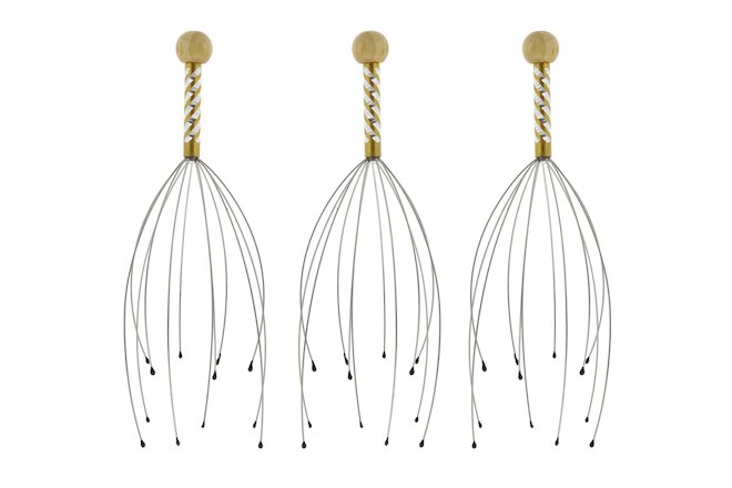 3 PACK Scalp Massager - Therapeutic Head Scratcher for Deep Relaxation