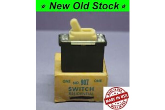 💡 Vintage Ivory 3-Way Toggle Light Switch Despard Interchangeable - Eagle - NEW