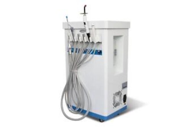 Portable Dental Unit w/ Compressor Suction Light Scaler  Turbine – 4 Hole