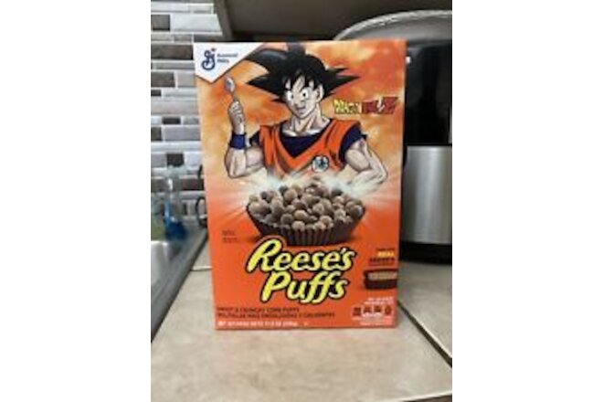 Dragon Ball Z Goku Reese’s Puffs Cereal 11.5oz  Limited Edition Sealed DBZ Box