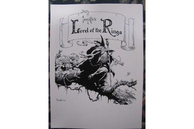 Frank Frazetta-Lord of the Rings portfolio RARE New w/ COA  numbered to 1000