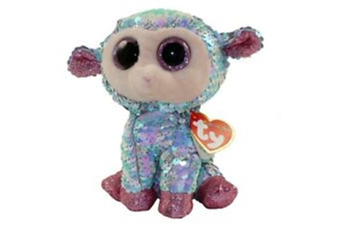 TY BEANIE BOO FLIPPABLE TULIP THE EASTER LAMB SEQUINS   6 INCHES  HTF
