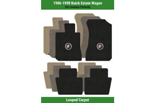 Lloyd Loop Front & Rear Mats for '86-90 Estate Wagon w/Buick Emblem