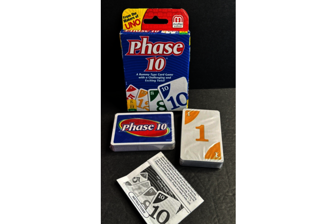 Mattel Phase 10 Card Game Family NEW Sealed Cards