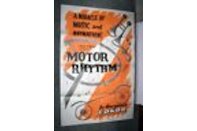 CHRYSLER PLYMOUTH original movie poster MOTOR RYHTHM aka IN TUNE WITH TOMORROW