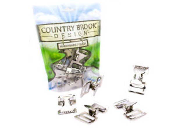 Country Brook Design® 1 Inch Alligator Clip Spring Action Buckle, 10 Pack