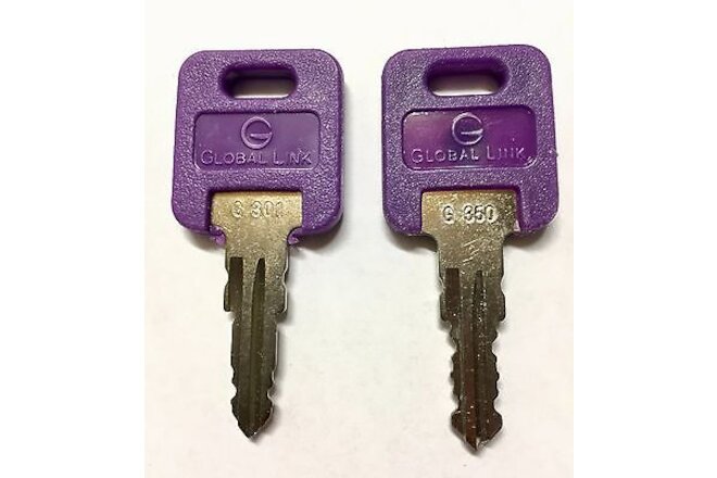 1 Pair (2 keys) Global Link Precut Keys G301 - G391 Select Your Key Number