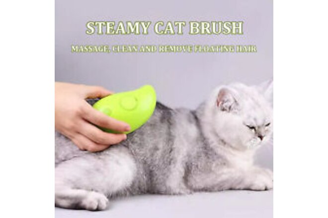 Pet Massage Brush Hair Remover 3-in-1 Electric Steamy Cat for Multi-purpose