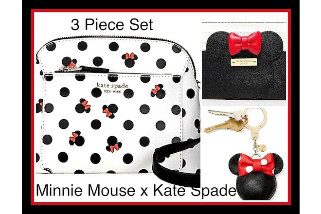 Kate Spade Minnie Mouse Collection + 2020 Disney Parks Icon Crossbody Bag NWT