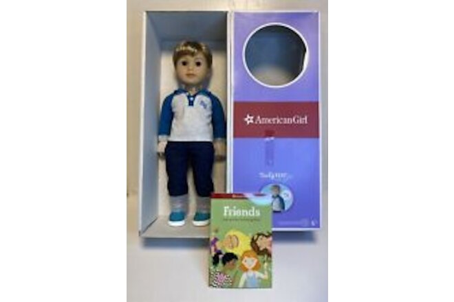 New American Girl Truly Me Boy Doll #74 Blonde Hair Blue Eyes with Box Retired!