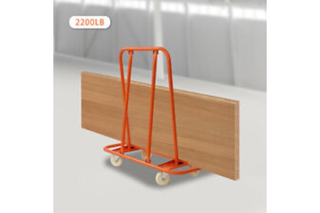 Orange 2200lbs Load Capacity Professional Drywall Sheet Cart Wall Panels Trolly