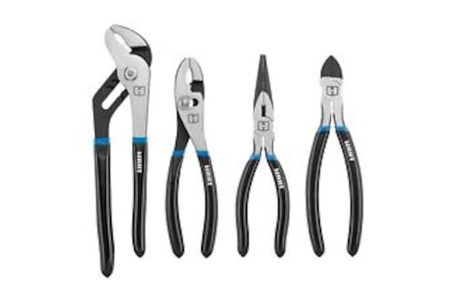 4-Piece Pliers Set，Comfort Grip, Easy To Operate, Handheld, Rubber Grip