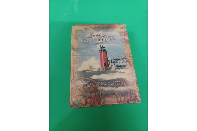 VINTAGE SOUTH HAVEN MICHIGAN playing cards sealed