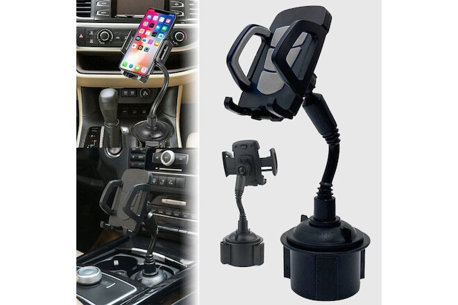 Car Mount Adjustable Gooseneck Cup Holder Stand Cradle Universal Cell Phone US