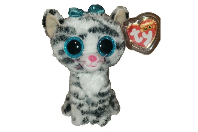 TY Beanie Boos - QUINN the Cat (6 Inch)(Clare's Exclusive) NEW MWMT