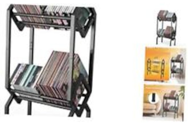 Vinyl Record Storage Rack, Album Storage for Vinyl Records 160-200 LP Vinyl
