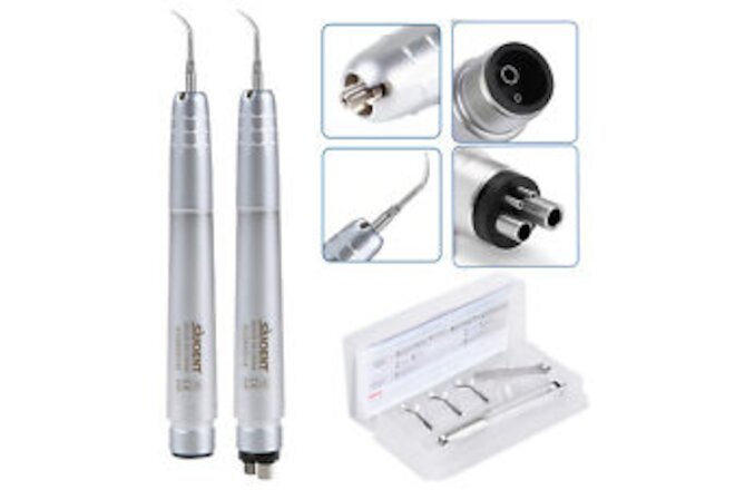 Dental Ultrasonic Air Perio Scaler Handpiece Hygienist 2/4-Holes With 3 Tips UPS