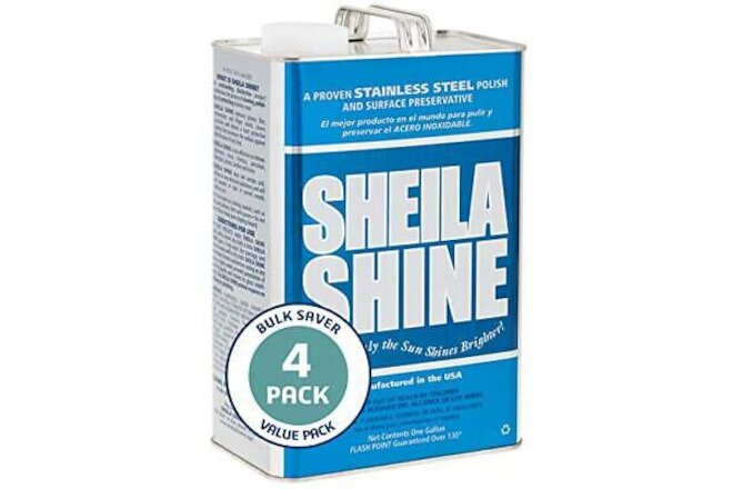 4 Gal Stainless Steel Cleaner & Polish | 4 x 1 Gal Cans per Carton | Residue ...