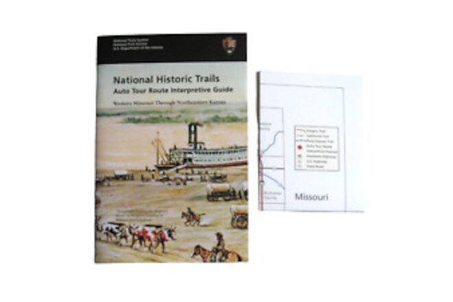 NPS Guide & Map National Historic Trails Auto Route Western Missouri NE Kansas