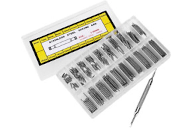 400Pcs Professional Watch Band Stainless Steel Spring Bars Link Pins with Remove