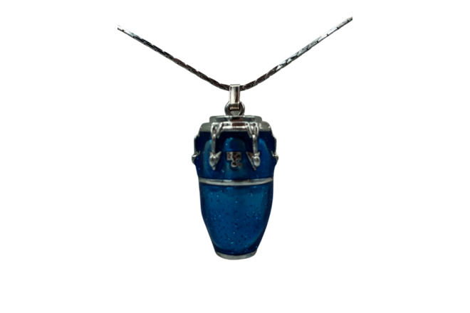 Harmony Jewelry Necklace | Conga Drum | Blue & Silver