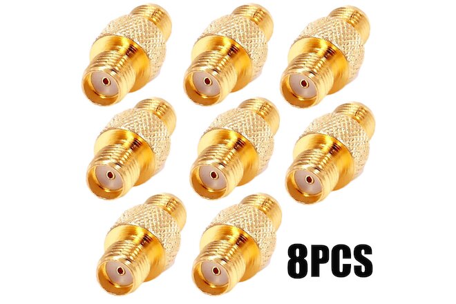 8PCS SMA Female to SMA Female RF Coaxial Adapter Connector New