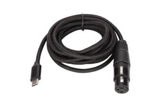 USB C to XLR Female Cable, USB C Microphone Cable Type C to XLR Female Mic Li...