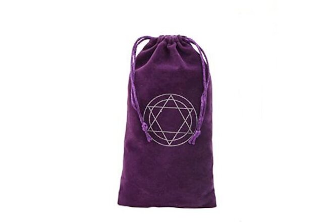Tarot Pouch Drawstring Bag Purple