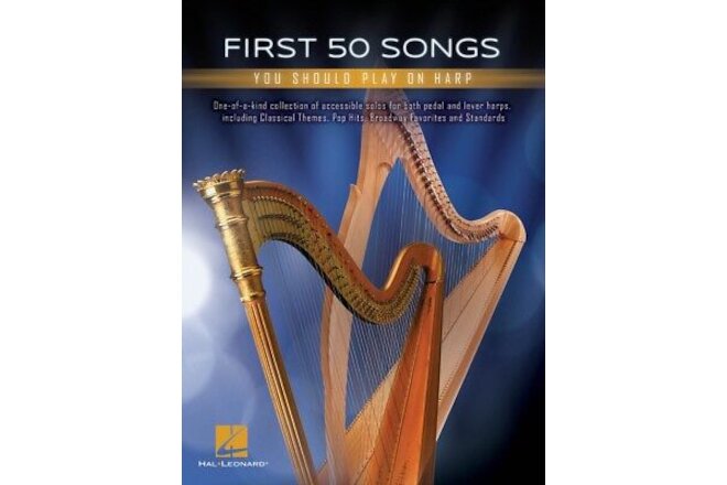 First 50 Songs You Should Play on Harp Book Sheet Music NEW 000252721