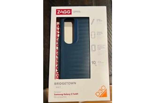 ZAGG Gear4 Bridgetown Case For Samsung Galaxy Z Fold 4 - Navy Blue