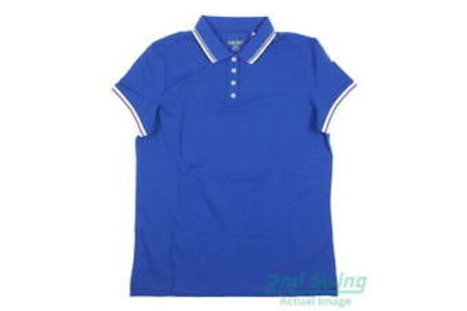 New Womens Swing Control Pique Short Sleeve Polo X-Small XS Turkish Sea MSRP $90