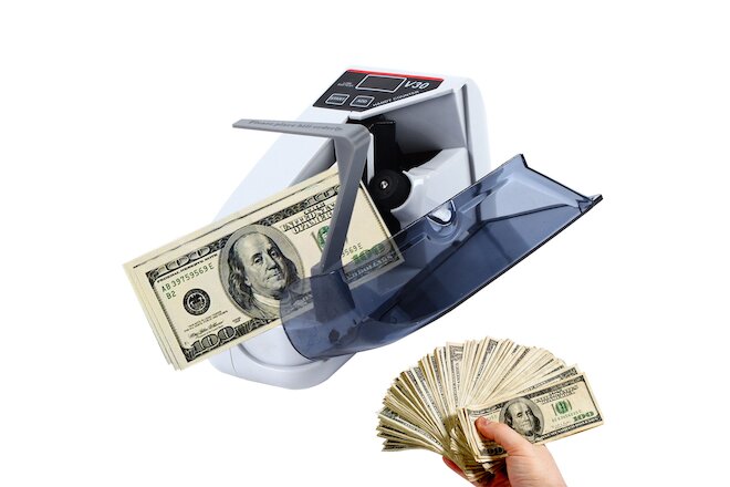 Portable Handy Bill Cash Money Counting Machine Banknote Currency Money Counter