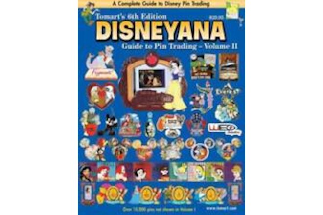Disney Pin Trading Guide - Tomarts Disneyana Collector Guide 6th Ed Vol 2