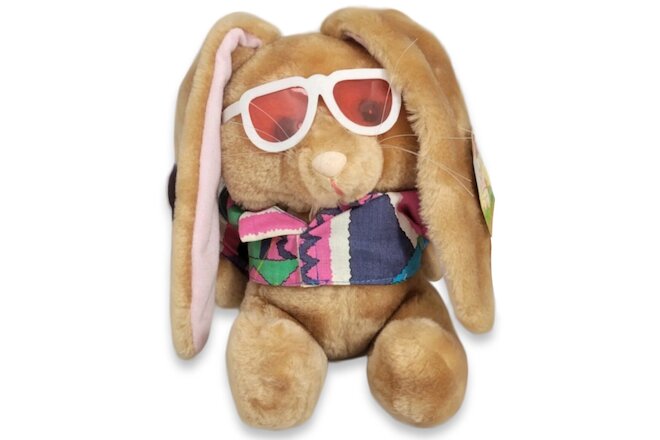 RUSS Buddy Bunny Easter Rabbit Stuffed Animal w/ Glasses NEW Vintage PLUSH TOY