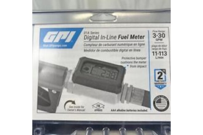 GPI Digital In-line Fuel Meter 3-30 GPM 01A Series