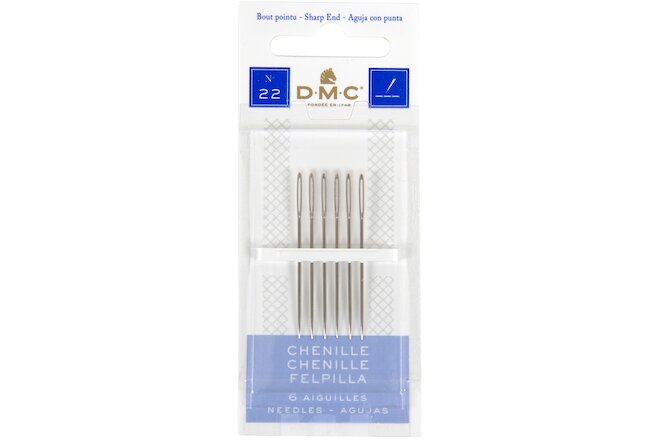 DMC 1768-22 Chenille Hand Needles-Size 22 6/Pkg (12Pk)