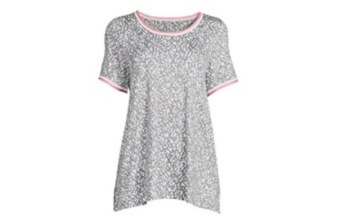 Secret Treasures Women's Knit Sleep Shirt Heather Grey Size Medium (8-10)