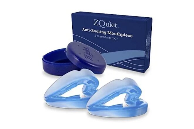 ZQuiet Anti Snoring Mouthpiece 2 Size Starter Pack Brand New Factory Sealed