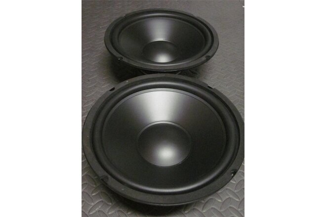 (2) 10" Speaker Woofers.Ten Inch Subwoofer Replacement. Pair.8 Ohm.Bass Drivers